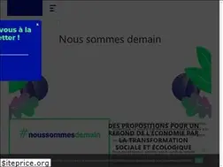 Sites similar to noussommesdemain.com