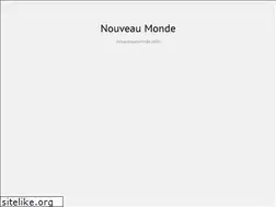 Sites similar to nouveaumonde.info