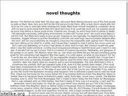 Sites similar to novelthoughtsblog.com