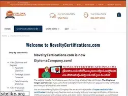 Sites similar to noveltycertifications.com