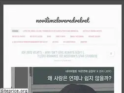 Sites similar to novilimzloveredvelvet.wordpress.com