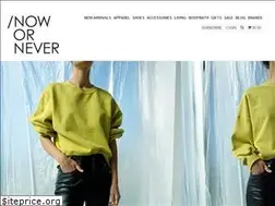 Sites similar to nowornever.shop