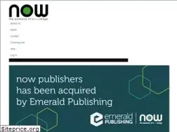 Sites similar to nowpublishers.com