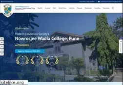 Sites similar to nowrosjeewadiacollege.edu.in