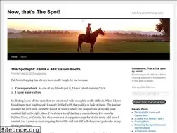 Sites similar to nowthatsthespot.wordpress.com