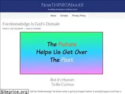 Sites similar to nowthinkaboutit.com