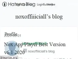 Sites similar to noxoffiiiciall.hatenablog.com