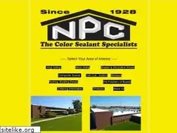 Sites similar to npcsealants.com