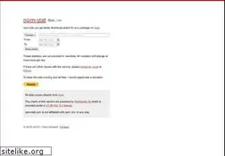 Sites similar to npm-stat.com