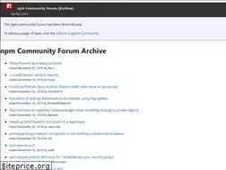 Sites similar to npm.community
