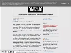 Sites similar to nprcheck.blogspot.com