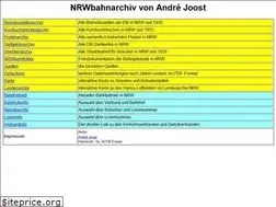 Sites similar to nrwbahnarchiv.bplaced.net