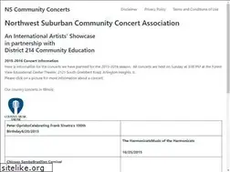 Sites similar to nscommunityconcerts.org