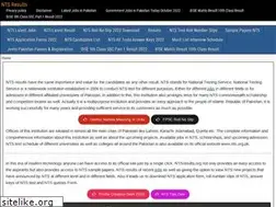 Sites similar to ntsresults.org