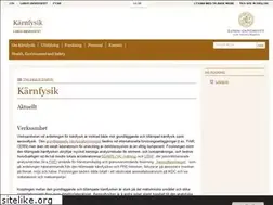 Sites similar to nuclearphysics.nuclear.lu.se