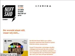 Sites similar to nuffsaid.be
