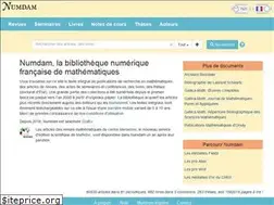 Sites similar to numdam.org
