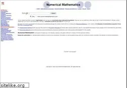 Sites similar to numericalmathematics.com