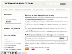 Sites similar to numero-non-surtaxe.com