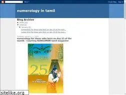 Sites similar to numerologyintamil.blogspot.com