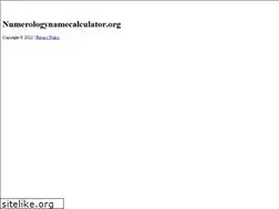 Sites similar to numerologynamecalculator.org