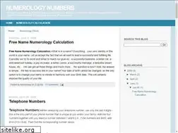 Sites similar to numerologynumbers.blogspot.com