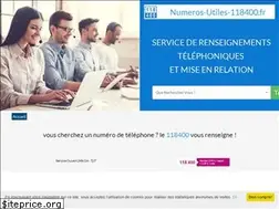 Sites similar to numeros-utiles-118400.fr