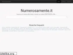Sites similar to numerosamente.it