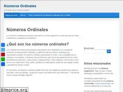 Sites similar to numerosordinales.com