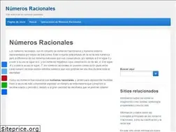 Sites similar to numerosracionales.com