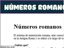 Sites similar to numerosromanos.babuo.com