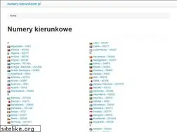 Sites similar to numery-kierunkowe.pl