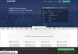 Sites similar to numverify.com