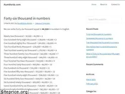Sites similar to numwords.com