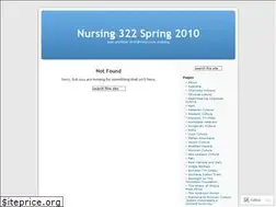 Sites similar to nursing322sp10.wordpress.com