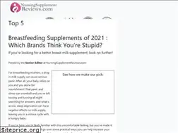 Sites similar to nursingsupplementreviews.com