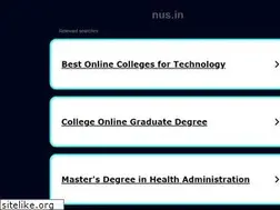Sites similar to nus.in