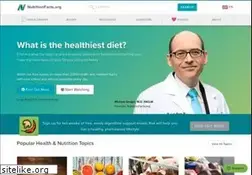 Sites similar to nutritionfacts.org