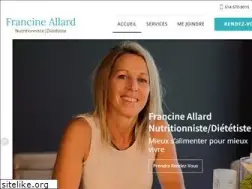 Sites similar to nutritionnistefrancineallard.ca