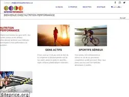 Sites similar to nutritionperformance.ca