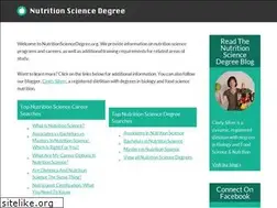 Sites similar to nutritionsciencedegree.org