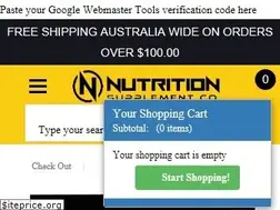 Sites similar to nutritionsupplements.com.au
