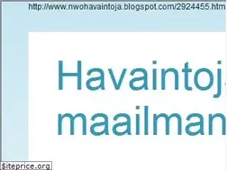 Sites similar to nwohavaintoja.blogspot.com