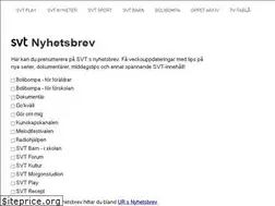 Sites similar to nyhetsbrev.svt.se