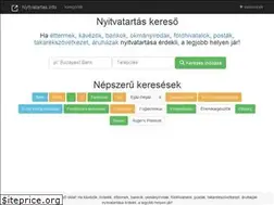 Sites similar to nyitvatartas.info