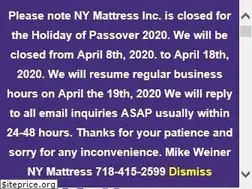 Sites similar to nymattress.com