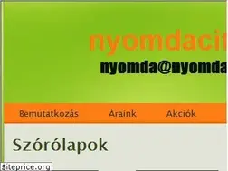 Sites similar to nyomdacity.hu