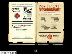 Sites similar to nyugat.oszk.hu