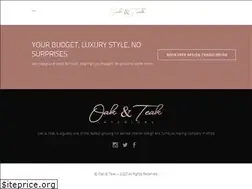 Sites similar to oakandteak.com