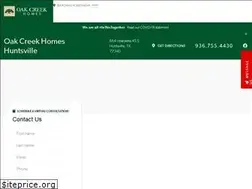 Sites similar to oakcreekhuntsville.com